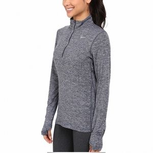 Nike Dri-Fit Quarter-Zip Pullover Women M - Gray